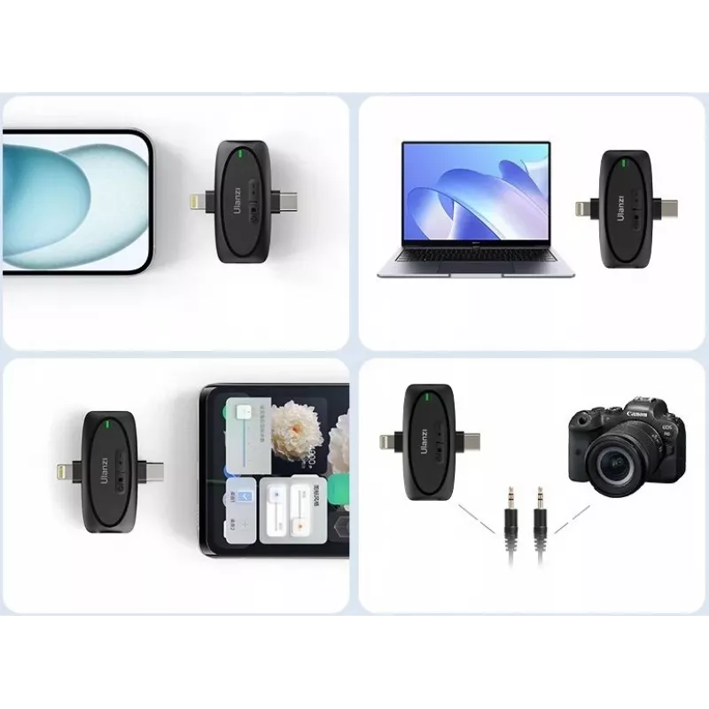 Ulanzi V6 Kit Ασύρματης Μετάδοσης Ήχου - USB-C + Lightning
