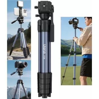 ULANZI TT39 155cm Αλουμινένιο τρίποδο με βάση κινητού για DSLR, mirrorless κάμερες, Smartphone