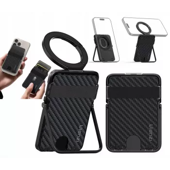 ULANZI ML25 MagSafe Wallet Stand 2-in-1 θήκη καρτών & βάση τηλεφώνου για iPhone - μαύρο