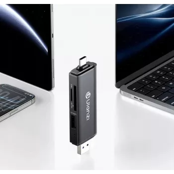 ULANZI CR3 3-in-1 αναγνώστης καρτών SD/MicroSD/USB με θύρες USB-C και USB-A
