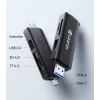 ULANZI CR3 3-in-1 αναγνώστης καρτών SD/MicroSD/USB με θύρες USB-C και USB-A