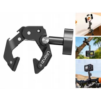 ULANZI EA03 Super Clamp Crab Clamp με σπείρωμα 1/4 ίντσας και υποδοχή cold shoe για Magic Arm