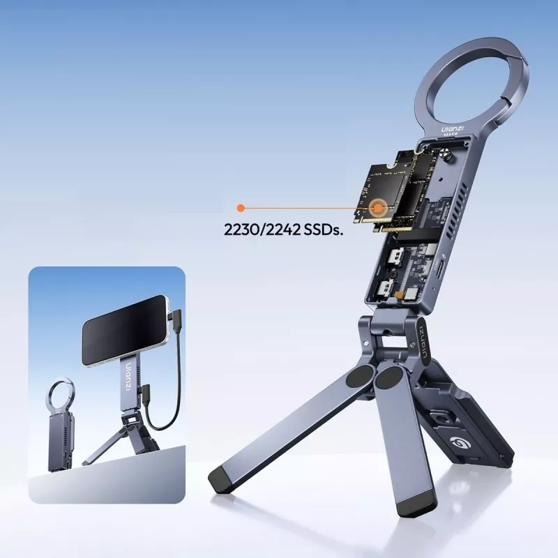 ULANZI MA58 βάση τηλεφώνου MagSafe, θήκη SSD, hub φόρτισης PD 100W