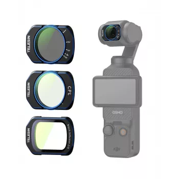 Telesin S5-FLT-44-TDJ CPL / VND / Black Mist 1/4 Σετ φίλτρων για DJI Osmo Pocket 4/3