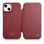 Icarer CE Premium Leather Folio Case για iPhone 14 Plus με μαγνητικό κάλυμμα MagSafe Κόκκινο (WMI14220715-RD)