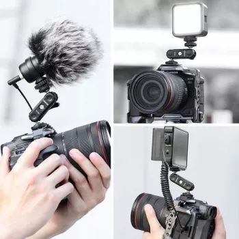ULANZI R102 Magic Arm 9cm Διπλό σπείρωμα 1/4 ίντσας Μίνι αρθρωτός βραχίονας για κάμερα Rig Vlogging