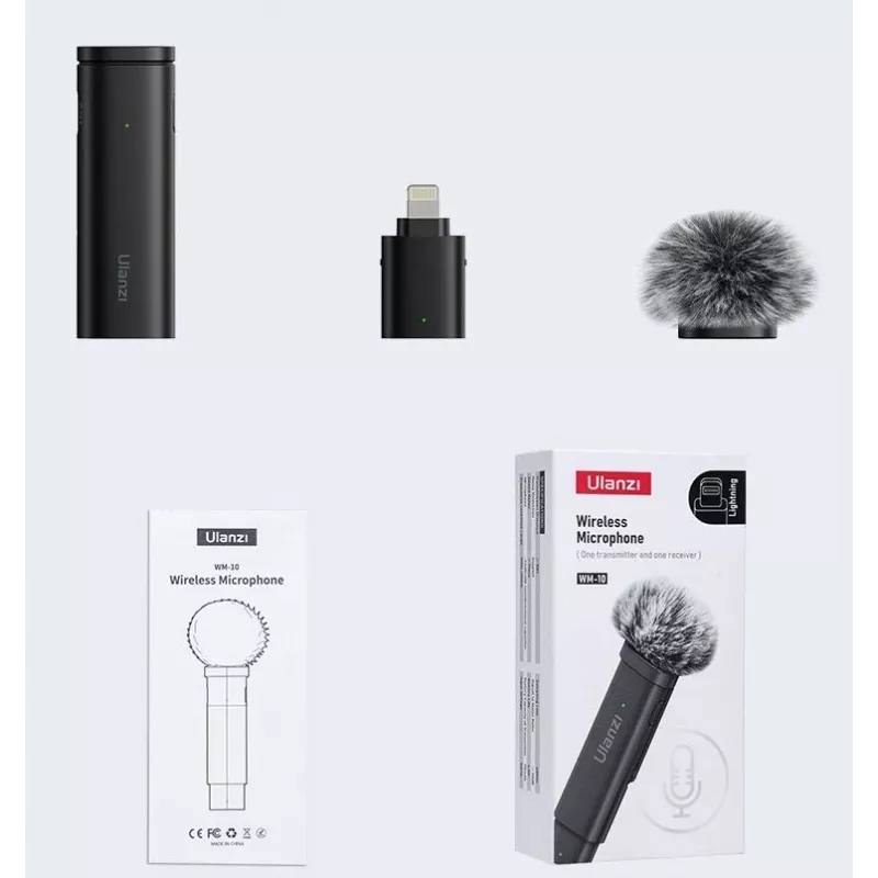 ULANZI WM-10-I Lightning Ασύρματο μικρόφωνο lavalier