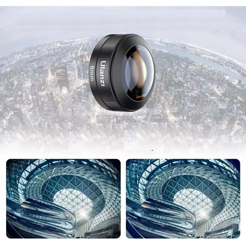 Ulanzi CL-004 8mm Fisheye Lens for Smartphone - Μαύρο