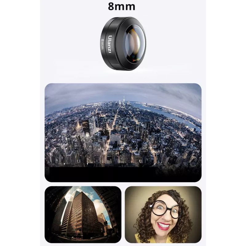 Ulanzi CL-004 8mm Fisheye Lens for Smartphone - Μαύρο