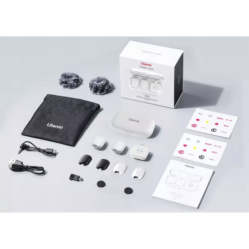 Ulanzi A30 Tiny Ασύρματο Σετ Μετάδοσης Ήχου - USB-C, Λευκό