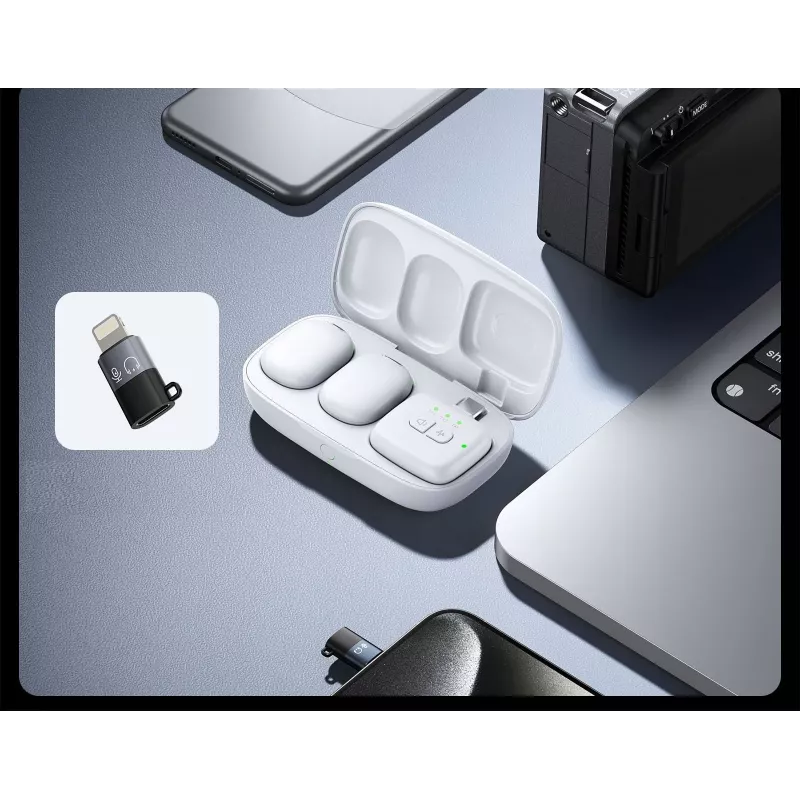 Ulanzi A30 Tiny Ασύρματο Σετ Μετάδοσης Ήχου - USB-C, Λευκό