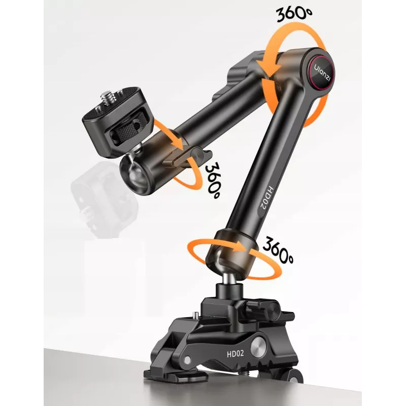 Ulanzi HD02 Magic Arm με Κλέμα, Σπείρωμα 1/4 inch