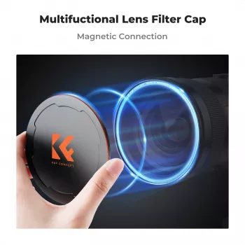 K&F Concept M-Cap Μαγνητικό καπάκι φακού 95mm Μαύρο