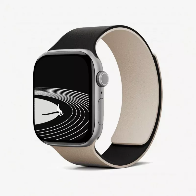 Moft Snap Duo Apple Watch Armband (42/44/45/46/49 mm) - μαύρο