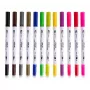LOKLiK Dual Tip Brush Pens - 12 χρώματα