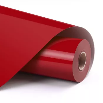LOKLIK Basic Heat Transfer Vinyl - κόκκινο - 30,5 x 180 cm (12 ίντσες x 6 πόδια)