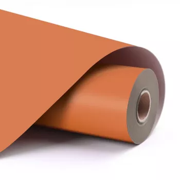 LOKLiK Permanent Adhesive Vinyl Film Ματ - Πορτοκαλί - 30,5 x 180 cm (12 ίντσες x 6 ίντσες)