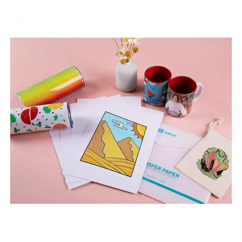 LOKLIK Europe Transfer Paper Sheets - Light - συσκευασία 8 τεμ.