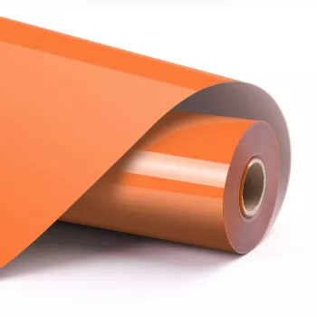 LOKLIK Basic Heat Transfer Vinyl - Orange - 30,5 x 180 cm (12 ίντσες x 6 ίντσες)