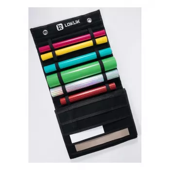 LOKLIK Vinyl Roll Holder - επιτοίχια αποθήκευση για 24 ρολά, μαύρο