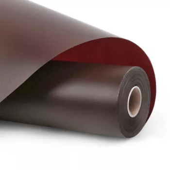 LOKLIK Μόνιμη Αυτοκόλλητη Μεμβράνη Βινυλίου Matte - Σκούρο Καφέ - 30,5 x 180 cm (12 ίντσες x 6 ίντσες)