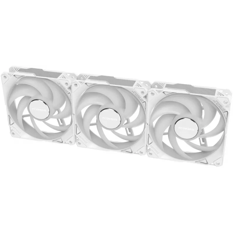 TCOMAS FA200 White Triple Pack 3x120mm Ανεμιστήρες Κουτιού