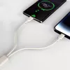 Dudao L7SF καλώδιο 2-in-1 USB-C σε USB-C / Lightning 100W 1,2m μπεζ