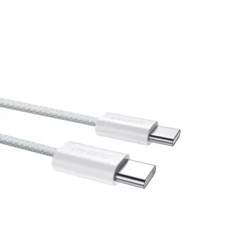 Dudao L6C καλώδιο USB-C σε USB-C 60W PD 2m λευκό