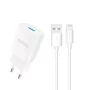 Dudao A4EU φορτιστής 10W 1xUSB-A με καλώδιο USB-A σε Lightning (1m) - λευκό