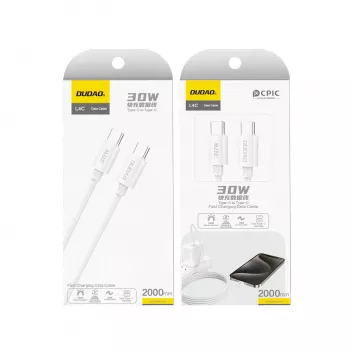 Dudao L4C καλώδιο USB-C σε USB-C 2m λευκό