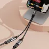 Dudao L13C+ προσαρμογέας 2-in-1 USB-C σε USB-C με ήχο και φόρτιση