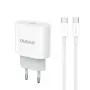 Dudao A14EUC φορτιστής 20W (περιλαμβάνεται καλώδιο USB-C σε USB-C 1m) λευκό