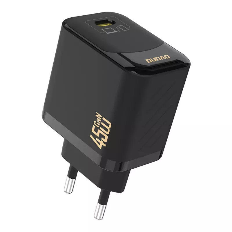 Dudao A28C φορτιστής GaN 45W με καλώδιο USB-C - μαύρο