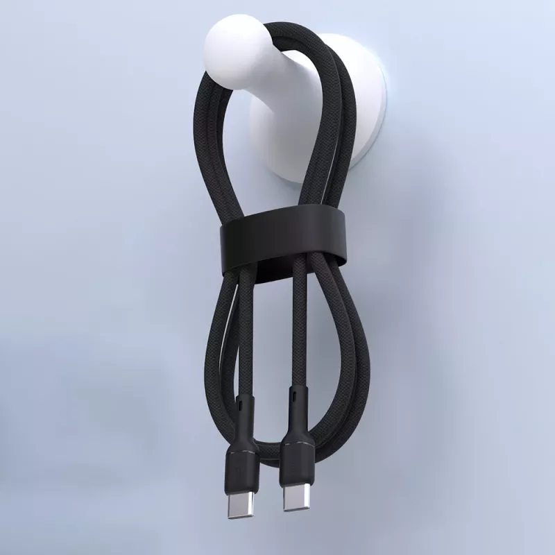 Dudao L9C USB-C σε USB-C 1m Μαύρο Καλώδιο φόρτισης και δεδομένων