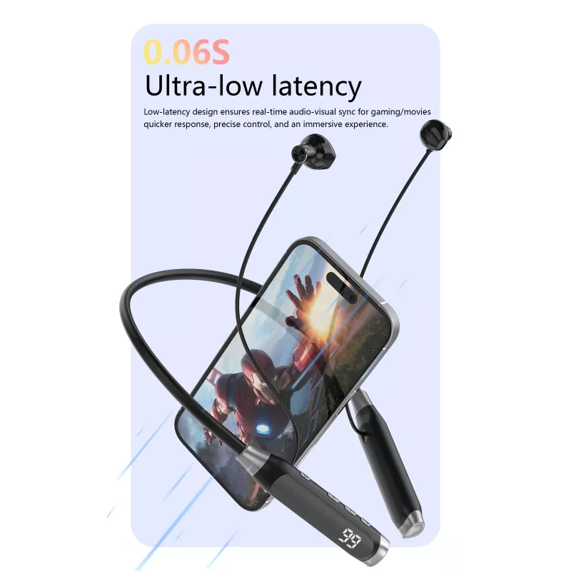 Dudao U5 Max Bluetooth Ασύρματα Ακουστικά Neckband - Μαύρο