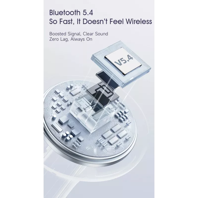Dudao U21 TWS ANC ENC Bluetooth 5.3 Ασύρματα Ακουστικά - Λευκό