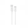Dudao L2S USB-A σε USB-C 30W 2m Λευκό Καλώδιο φόρτισης και δεδομένων