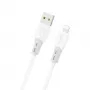 Dudao L25SL USB-A σε Lightning 1m Λευκό Καλώδιο φόρτισης και συγχρονισμού