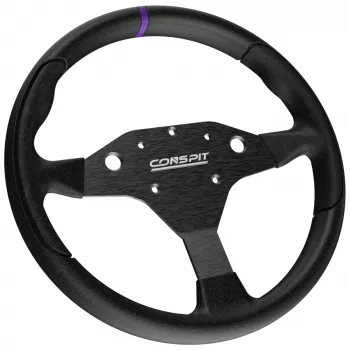 CONSPIT RX320 αγωνιστικό τιμόνι στρογγυλό - 320mm Alcantara