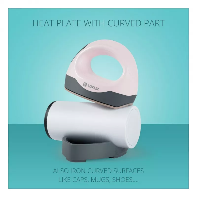 LOKLIK ImPress Mini 3 Heat Press - παστέλ ροζ