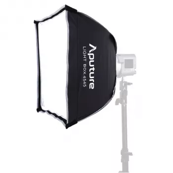Amaran Light Box 45x45 – Τετράγωνη softbox με Bowens Mount, Διπλή διάχυση, Υφασμάτινο πλέγμα, Τσάντα μεταφοράς