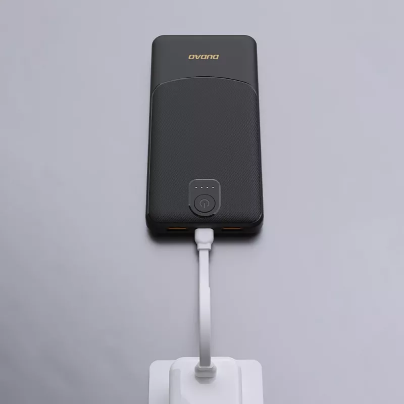 Dudao K10Pro Power Bank 20000mAh 2.4A 2x USB-A Μαύρο