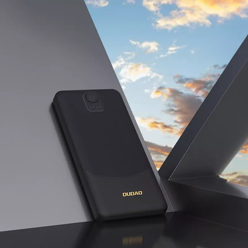 Dudao K10Pro Power Bank 20000mAh 2.4A 2x USB-A Μαύρο
