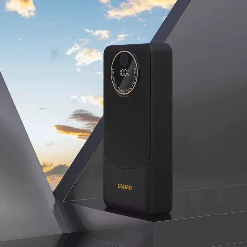 Dudao K12Pro 22.5W PD 20000mAh USB-A USB-C Power Bank Μαύρο