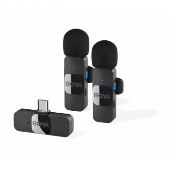 BOYA BY-V20 V2.0 Ασύρματο Σύστημα Μικροφώνου 2.4GHz - Μαύρο