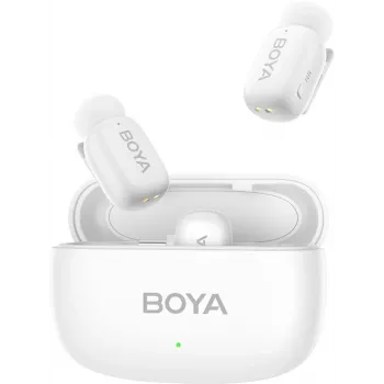 BOYA MINI-13 Ασύρματο Σύστημα Μικροφώνου 2TX+2RX Λευκό
