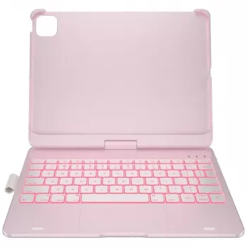 Typecase Flexbook Touch Αποσπώμενη θήκη-πορτοφόλι με πληκτρολόγιο για iPad Air 11 M2 2024 / M3 2025 / M4 2026, Ανοιχτό ροζ
