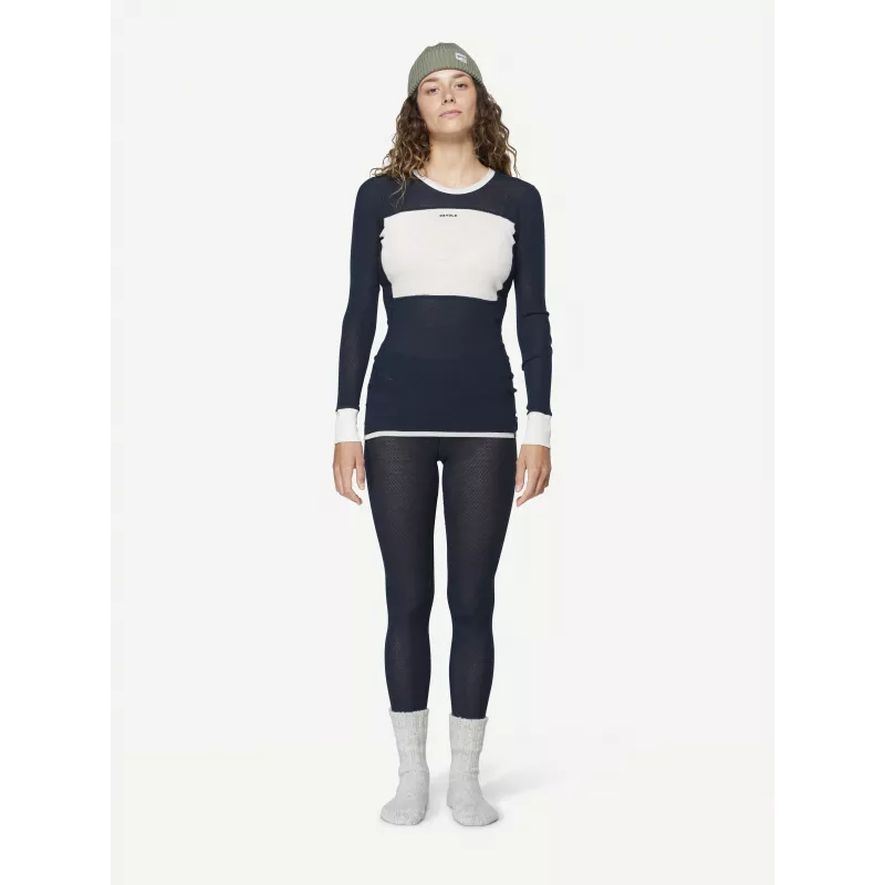 Devold Wool Mesh 190 Shirt Γυναικείο Baselayer - Ink/Offwhite, Μέγεθος S
