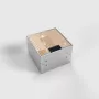 BEP24 Επιδαπέδια Πρίζα 2x Schuko IP20 155x157mm Ασημί