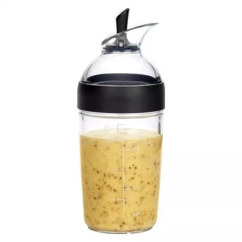 OXO Good Grips σέικερ για σάλτσα σαλάτας 236ml μαύρο